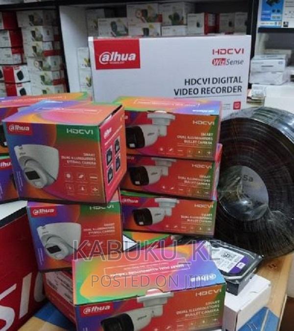Full Kit Dahua Colorvu 4 CCTV Cameras Complete System 2mp