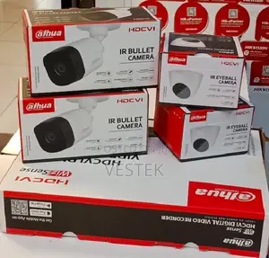 Complete Four CCTV 4 Channel DVR Dahua Machine CCTV Cameras