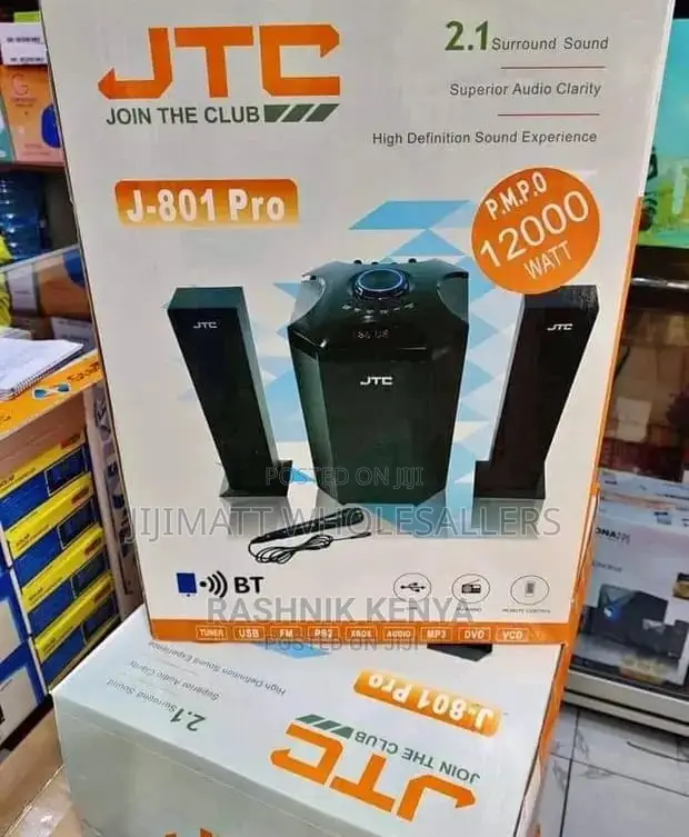 JTC 2.1ch Hometheatre-Bt/Fm/Usb-12,000w-System