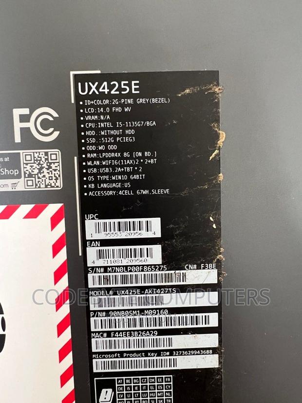 New Laptop Asus 8GB Intel Core I5 SSD 512GB - main view