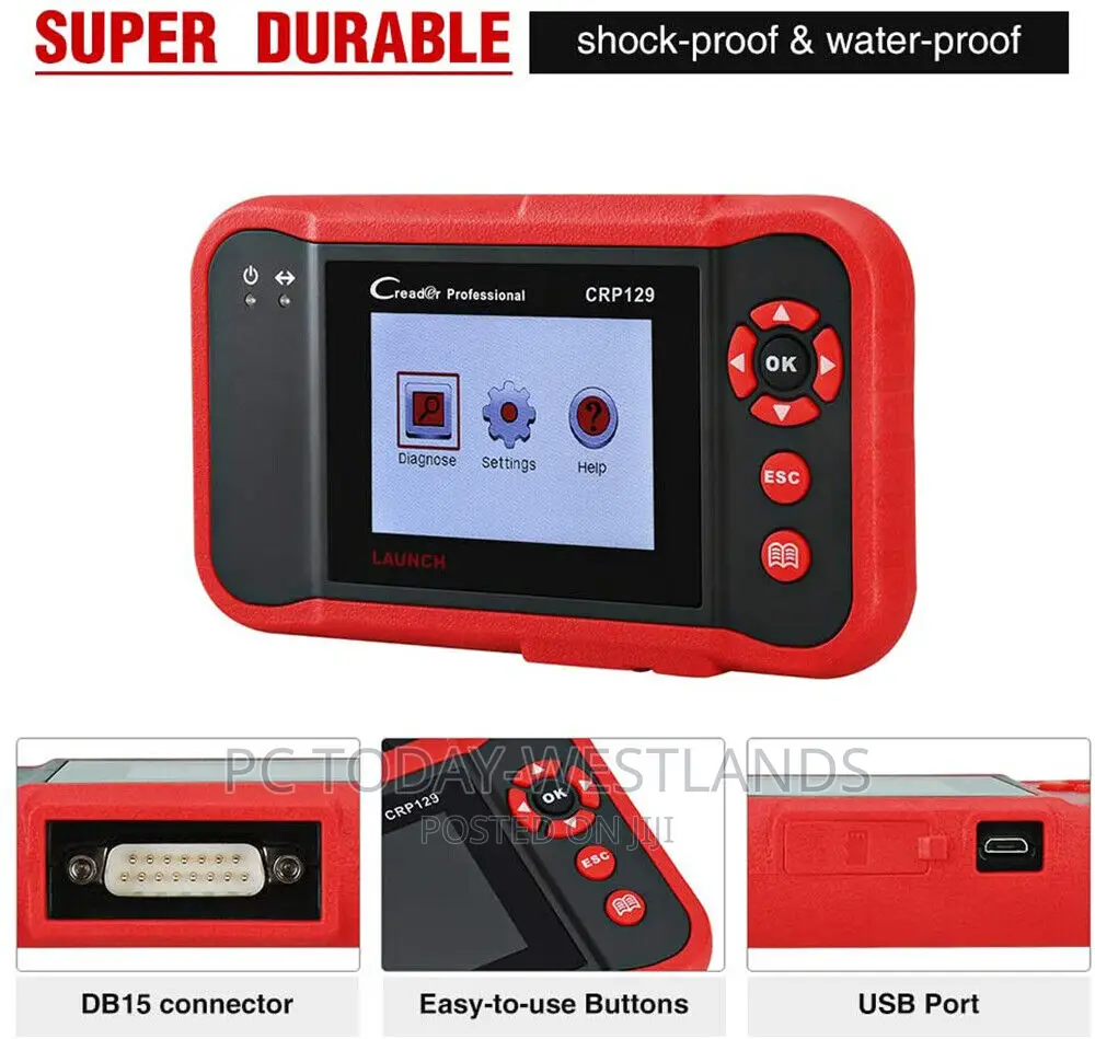 LAUNCH CRP129 Car OBD2 Scanner Code Reader Check Engine ABS