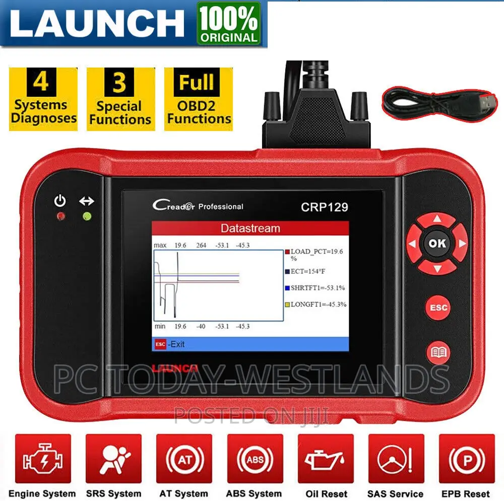 LAUNCH CRP129 Car OBD2 Scanner Code Reader Check Engine ABS