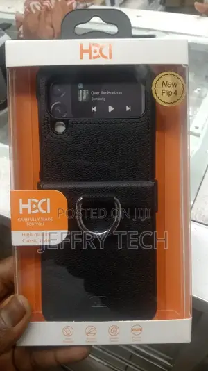 Protective Ring Leather Wallet Case for Galaxy Z Flip 4