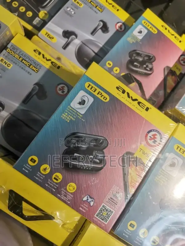 Awei T13 Pro Bluetooth 5.3 Earphone Wireless Bluetooth Heads