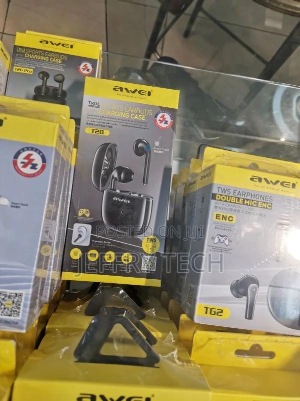 Awei T28 Wireless Bluetooth Earphones With Charging Case - B - main view