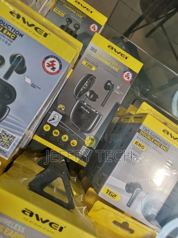 Awei T28 Wireless Bluetooth Earphones With Charging Case - B - thumbnail 2