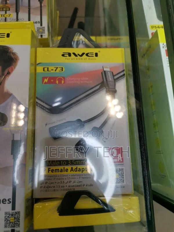 Awei CL-73 Lightning Cable to 3.5mm Headphone Jack 2 in 1 AU - main view