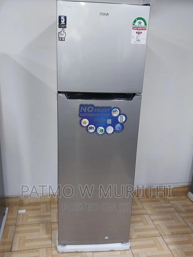 Mika Fridge, 255l, 2 Door Top Freezer No Frost (Frost Free)