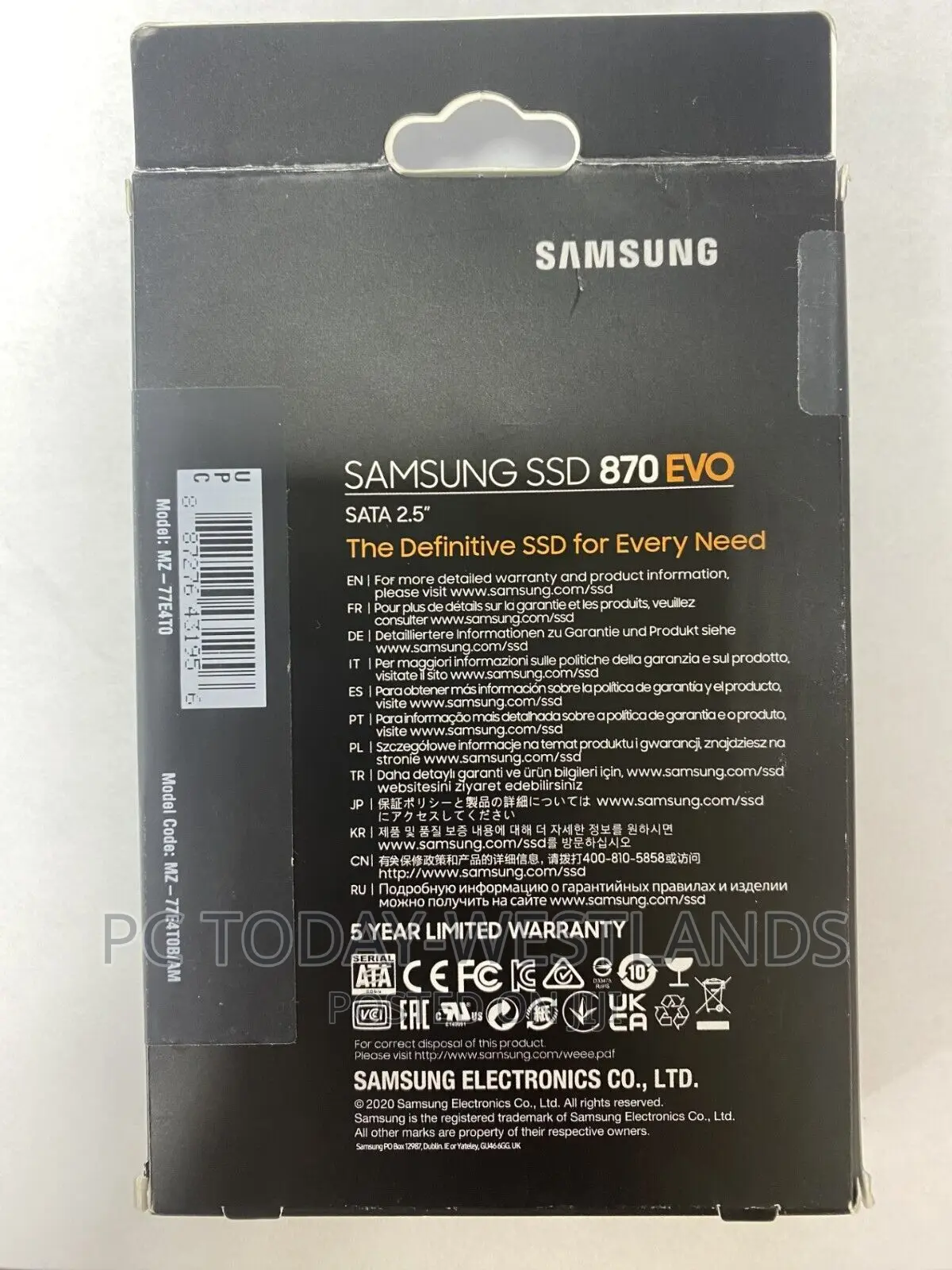 Samsung 870 EVO 4TB 2.5 Inch Internal Solid State Drive