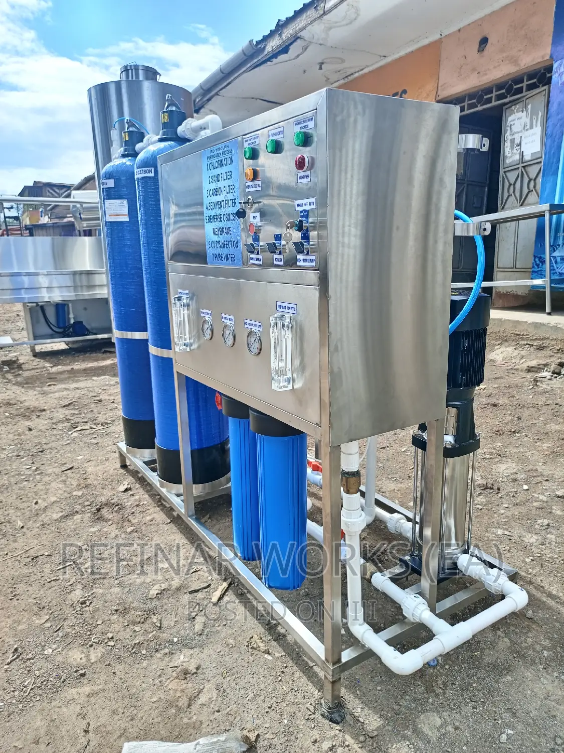 Reverse Osmosis Water Treatment Machine 1000 Liters Per Hour