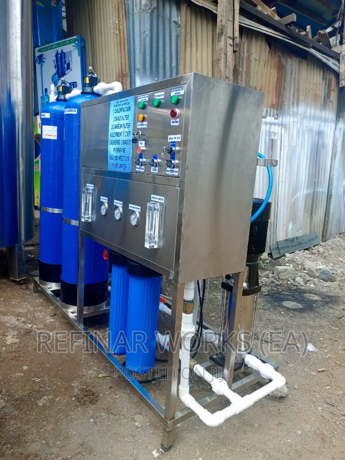 Reverse Osmosis Water Treatment Machine 1000 Liters Per Hour