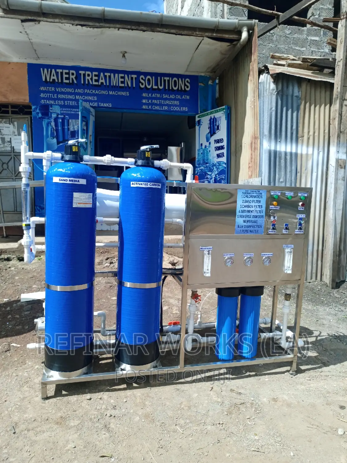Reverse Osmosis Water Purifier 1000 Liters Per Hour