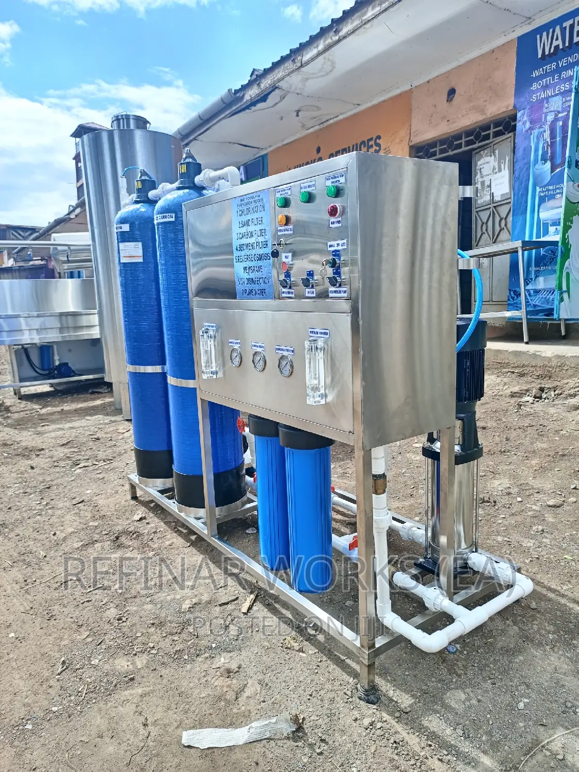 Reverse Osmosis Water Purifier 1000 Liters Per Hour