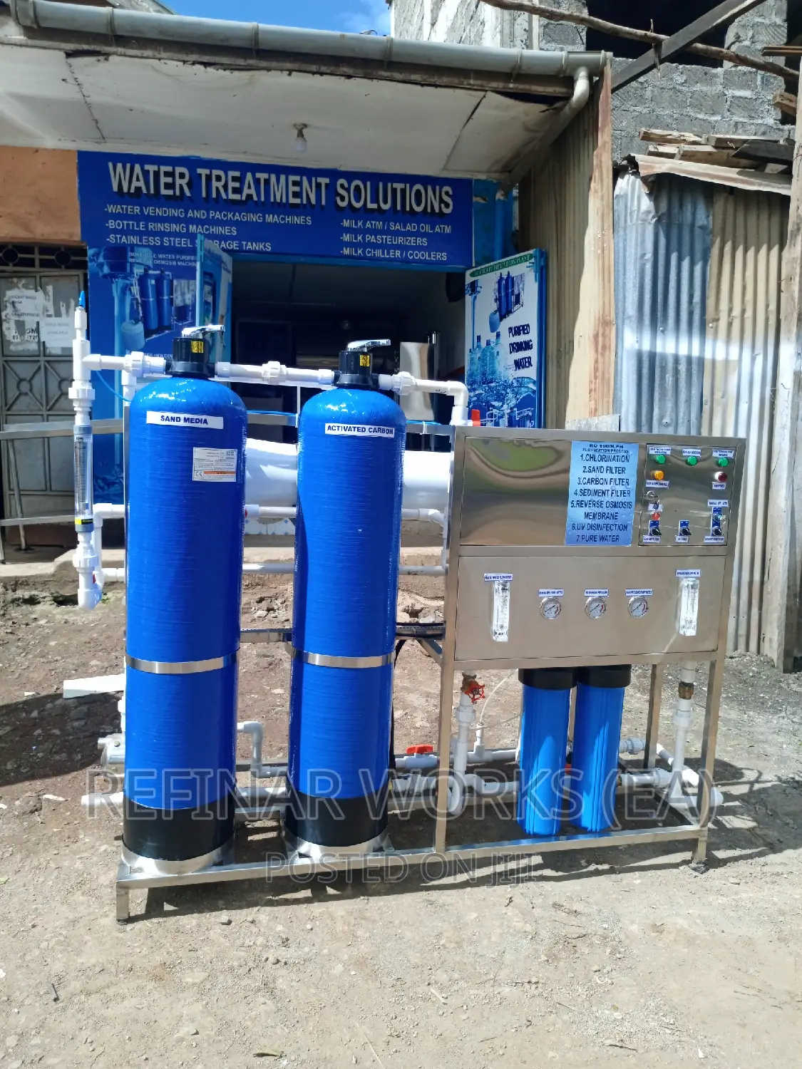 Reverse Osmosis Water Purifier 1000 Liters Per Hour