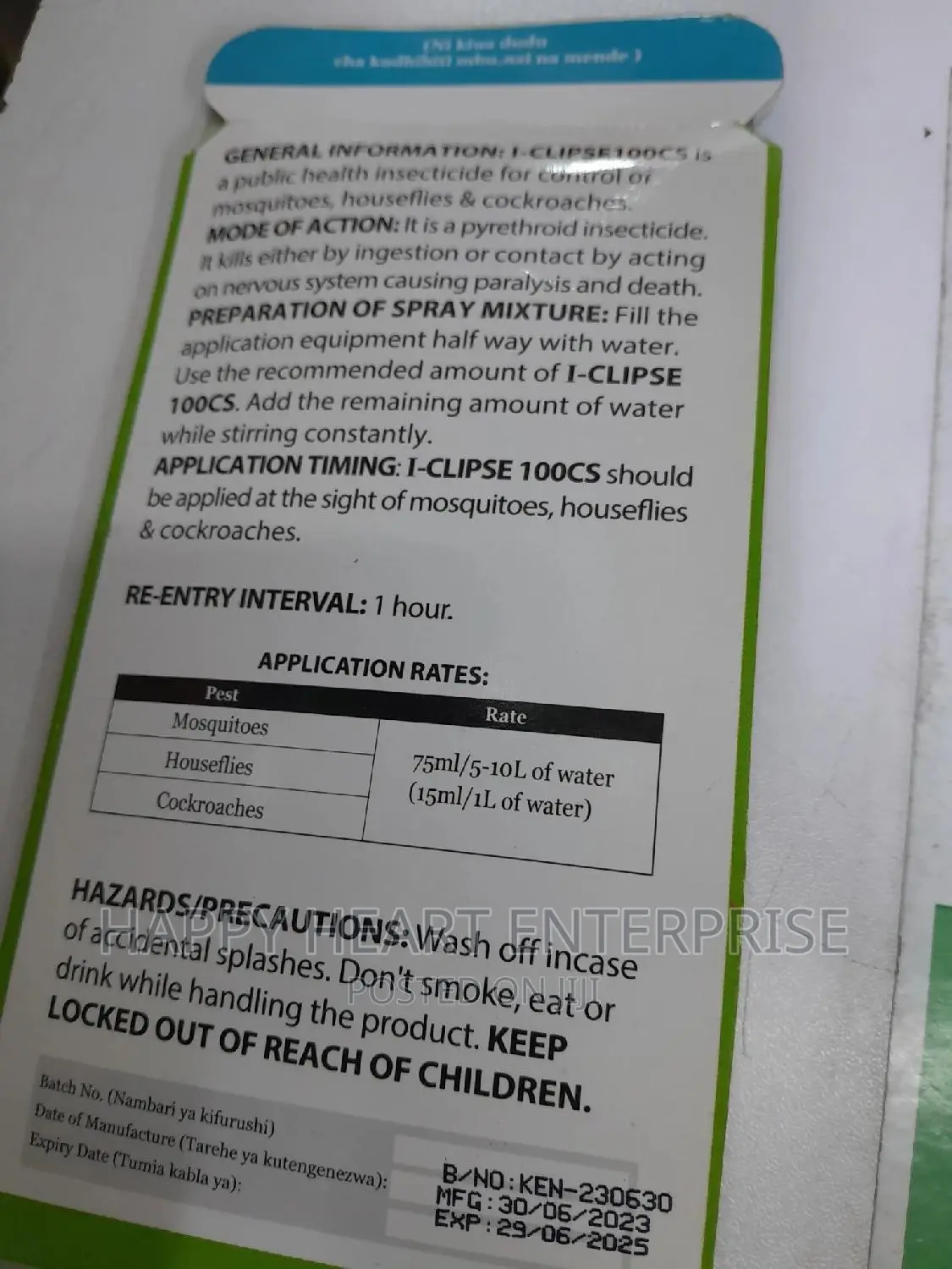 I -Clipse 100cs 75ml Insecticide/Pesticide