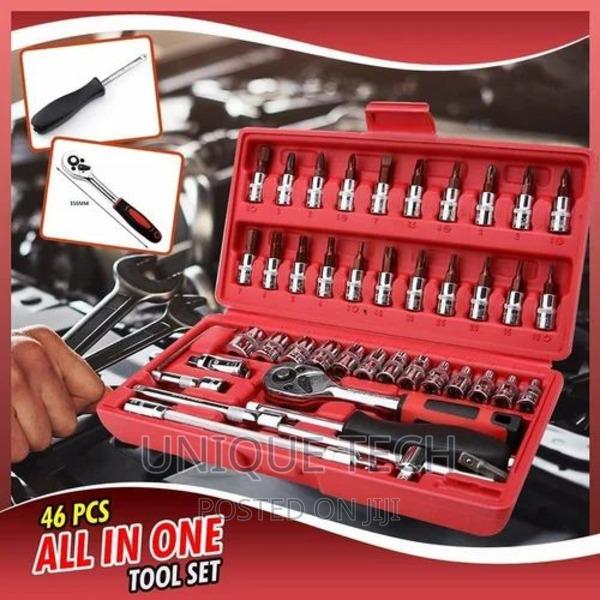 46 Pcs Set Wrench Batch Head Ratchet Pawl Socket Spanner - main view