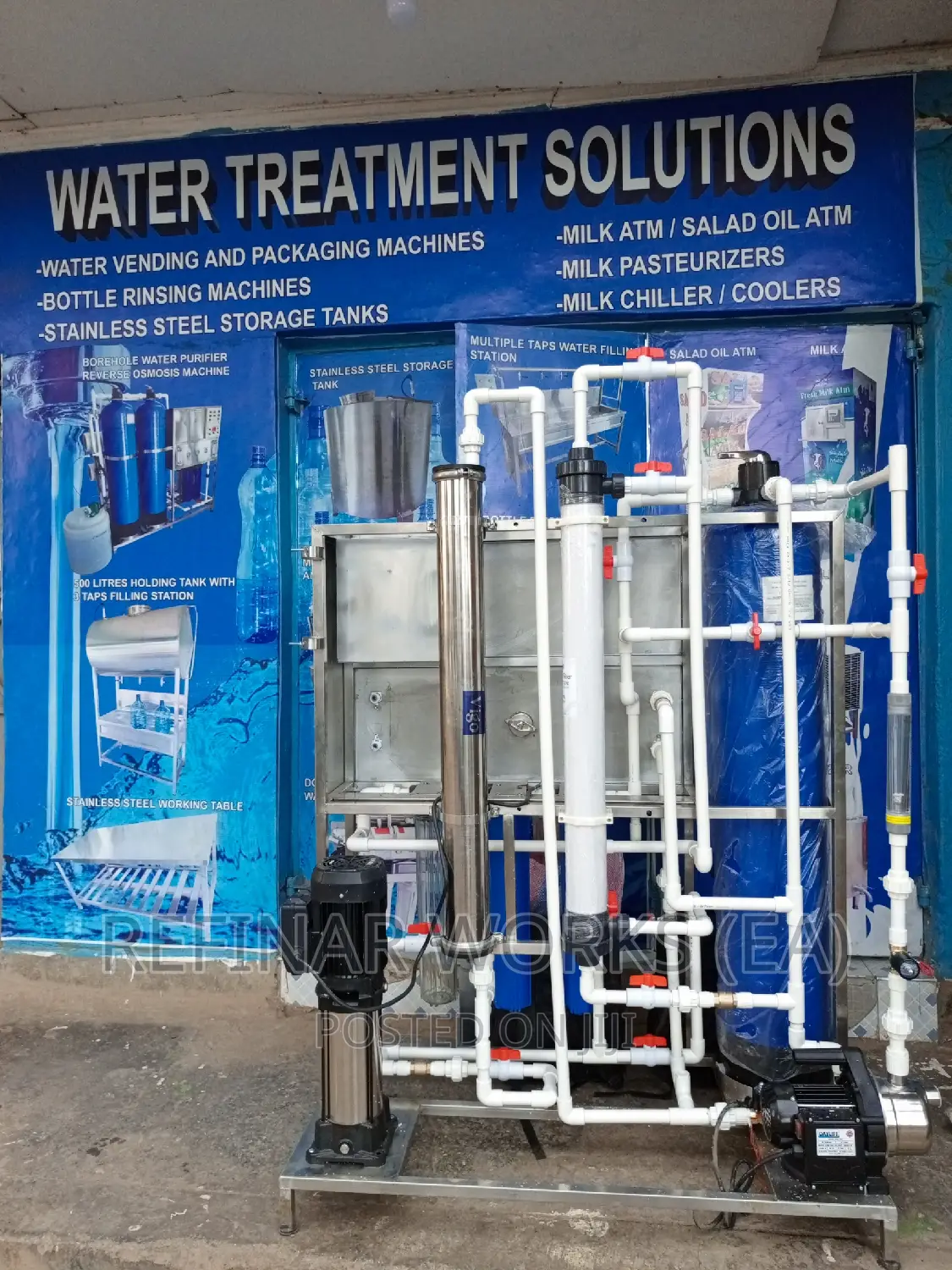 Water Purification Machines - Reverse Osmosis - Refilling