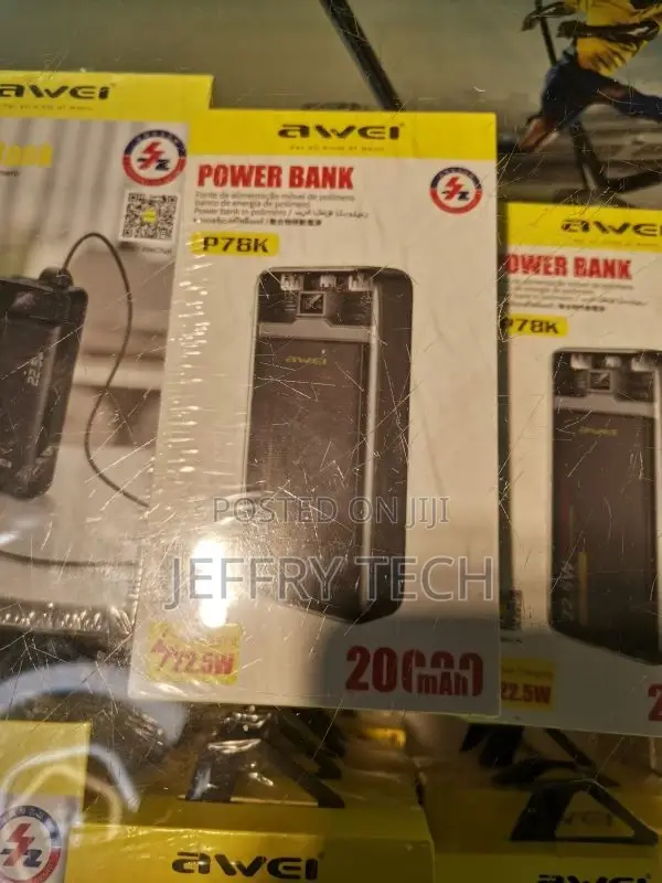 External Battery 10000mah Awei P78K Black Wireless Charging