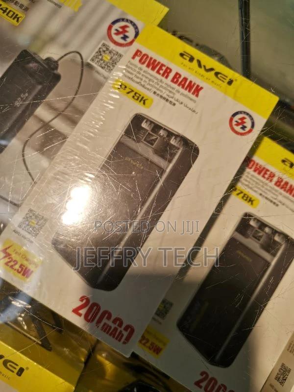 External Battery 10000mah Awei P78K Black Wireless Charging - thumbnail 3