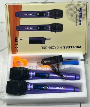 New Max Sm 2.0 Dual Pa Wireless Microphone System