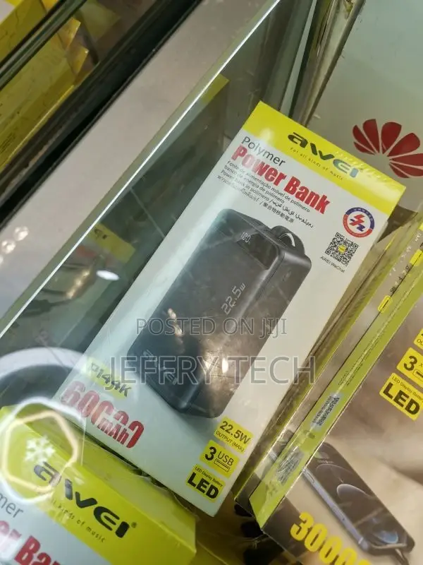 Awei P144K Power Bank 60000mah Powerbank Portable