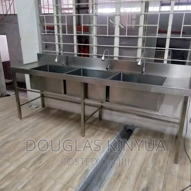 Commercial Stainless Steel Sink(Triple Bowl).