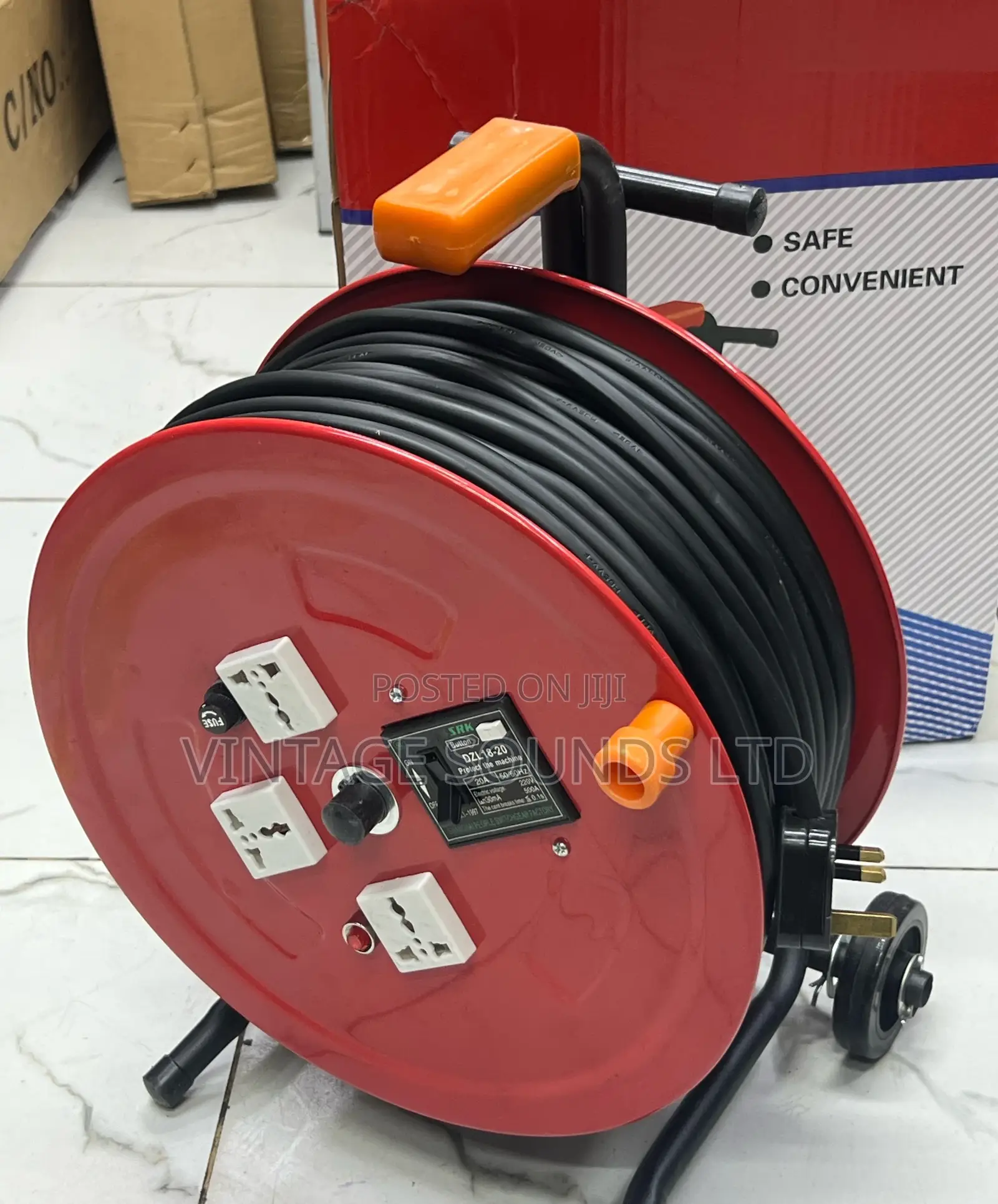 Heavy Electrical Extension Reel Cable 50 Meters 2.5 Mm