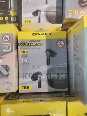 Awei T62 4 Mic ENC Earphones Bluetooth Earbuds TWS Wireless