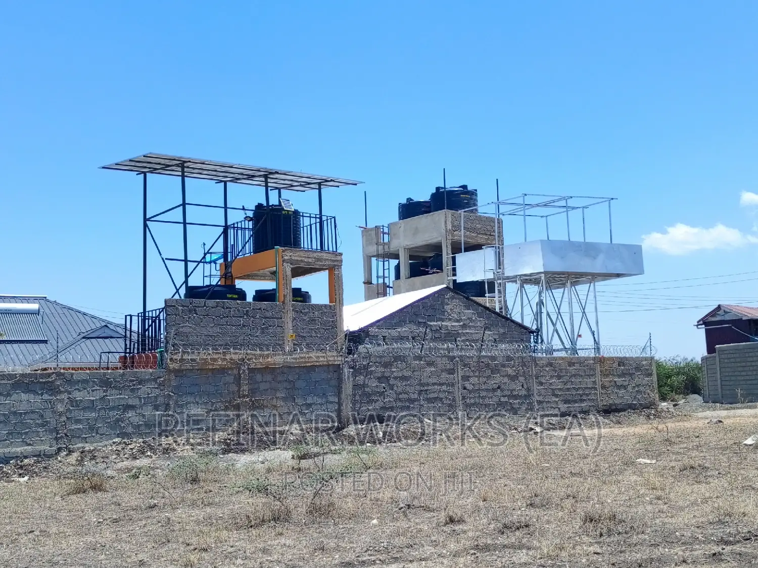 Galvanized Water Towers and Tanks Construction Assembling