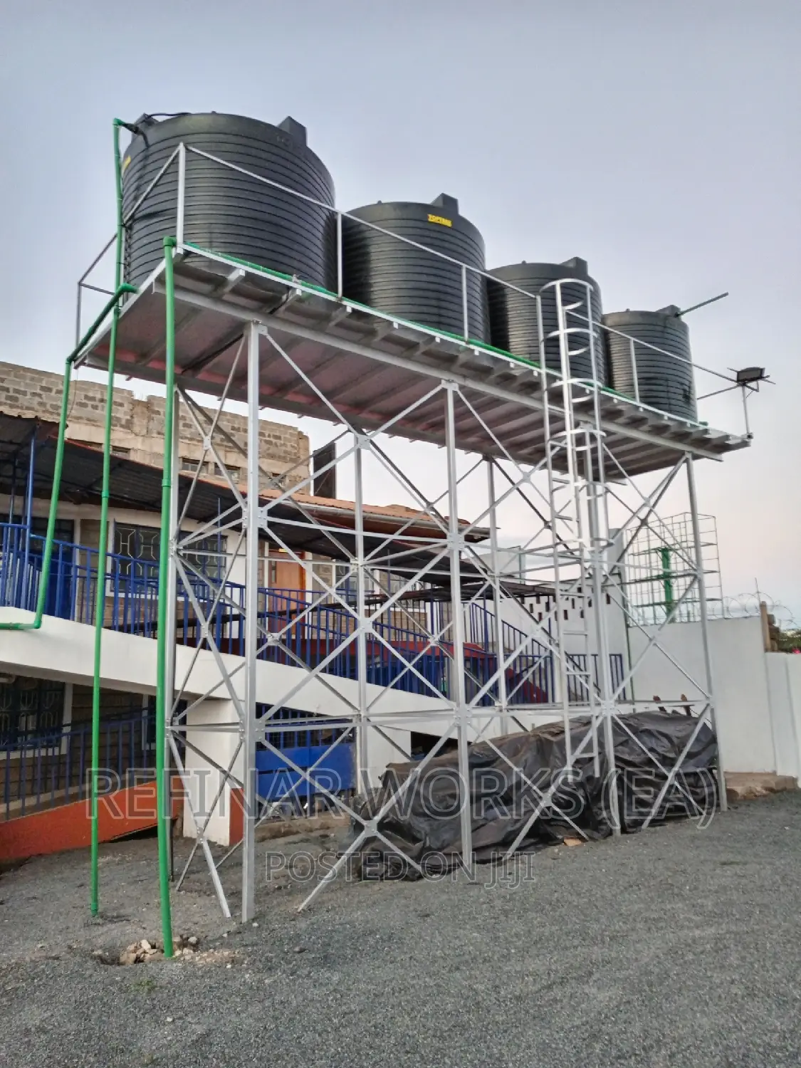 Steel Water Tower Construction Works