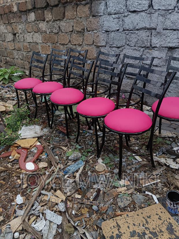 Restaurant Flat Chairs, Pink and Black. - main view