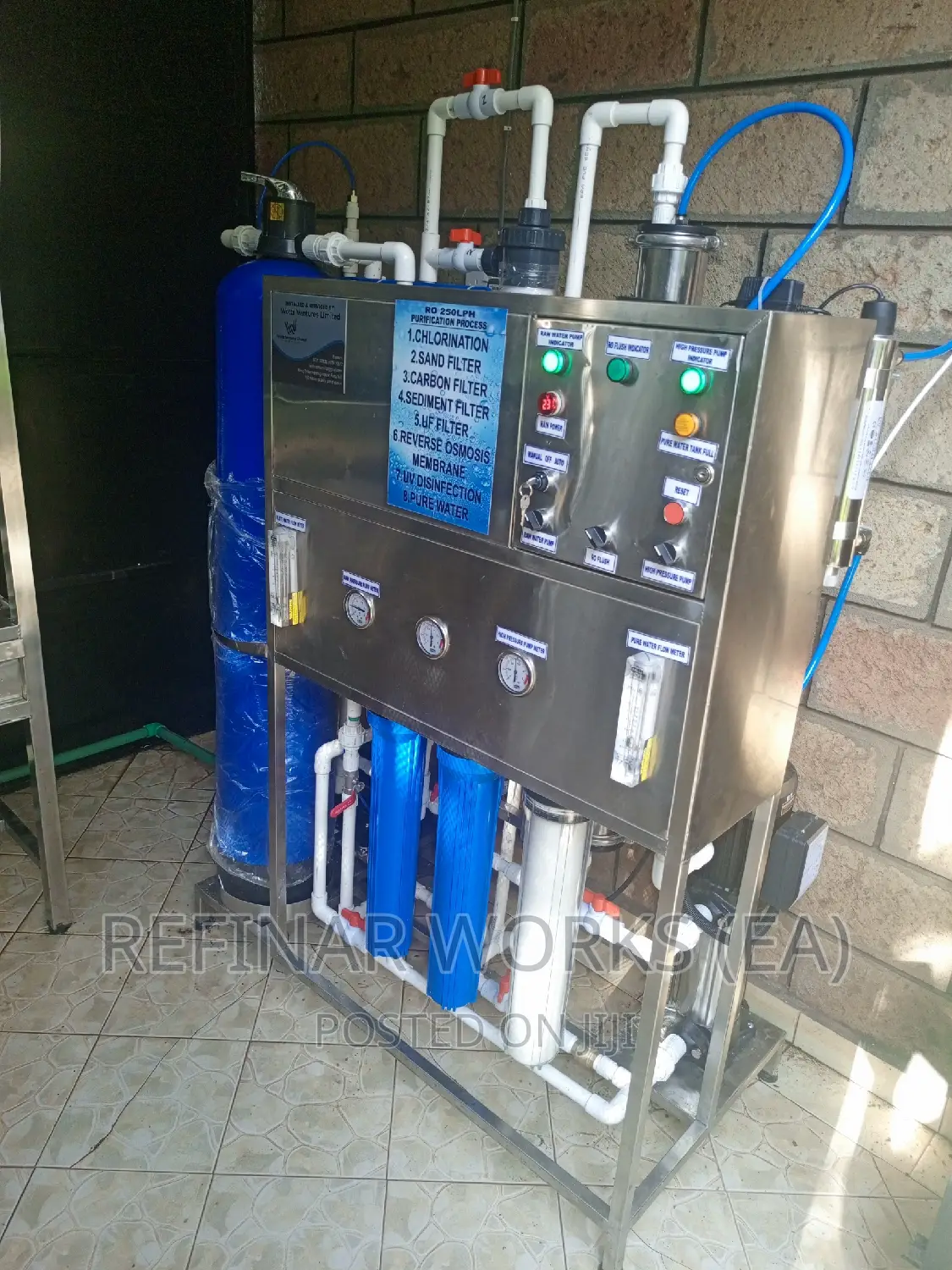 Commercial Water Purification Machines Packaging, Refilling