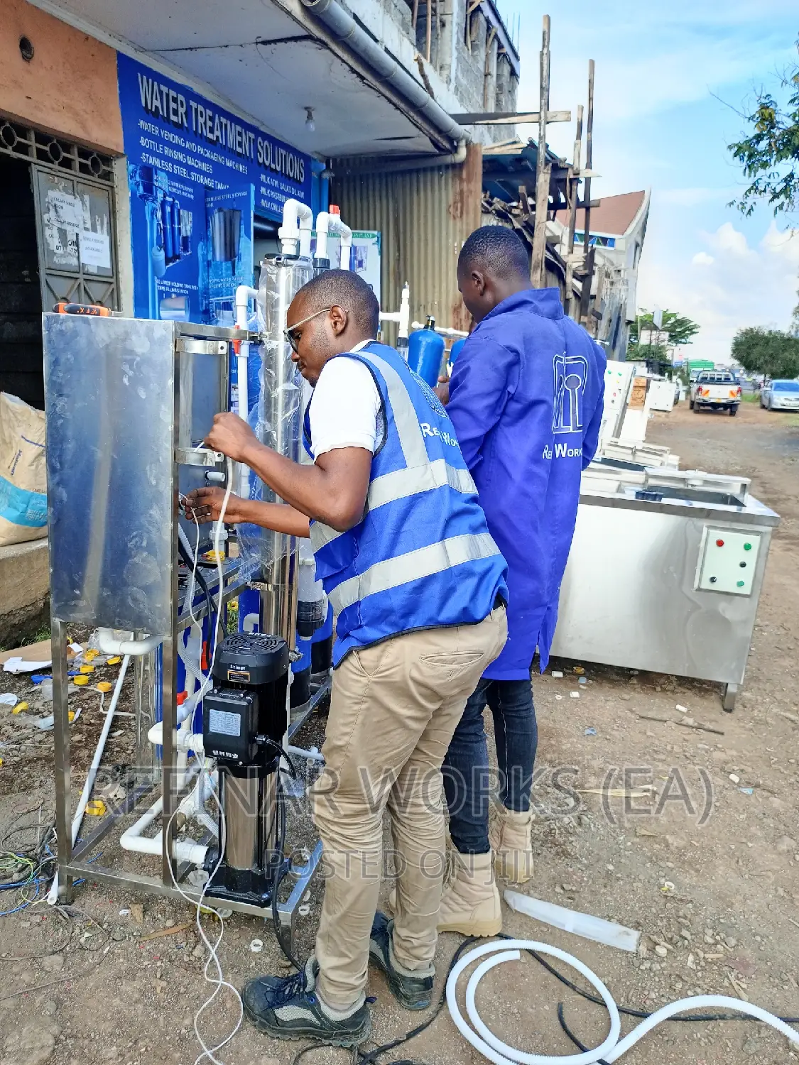 Commercial Water Purification Machines Packaging, Refilling
