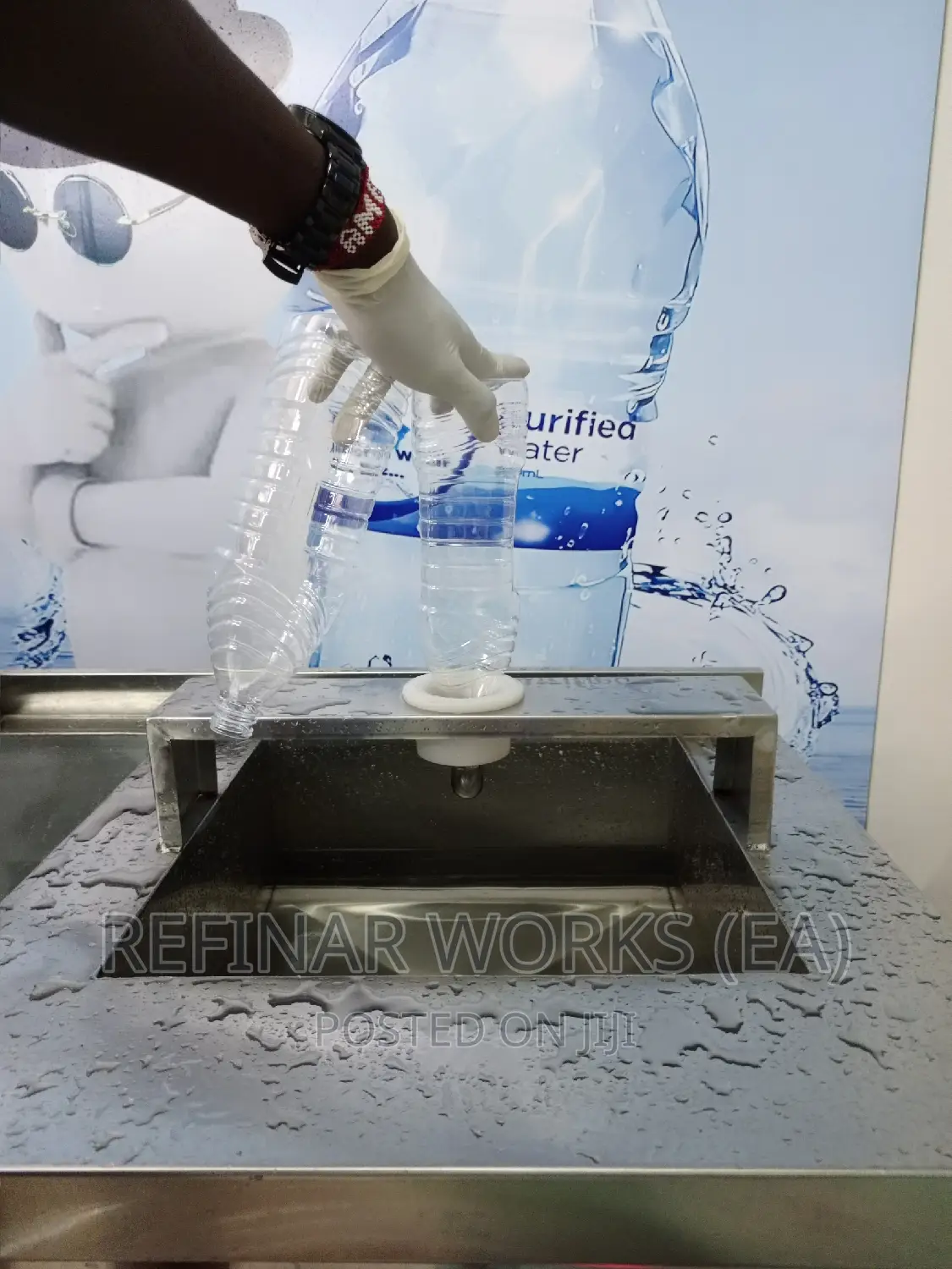 Commercial Water Purification Machines Packaging, Refilling
