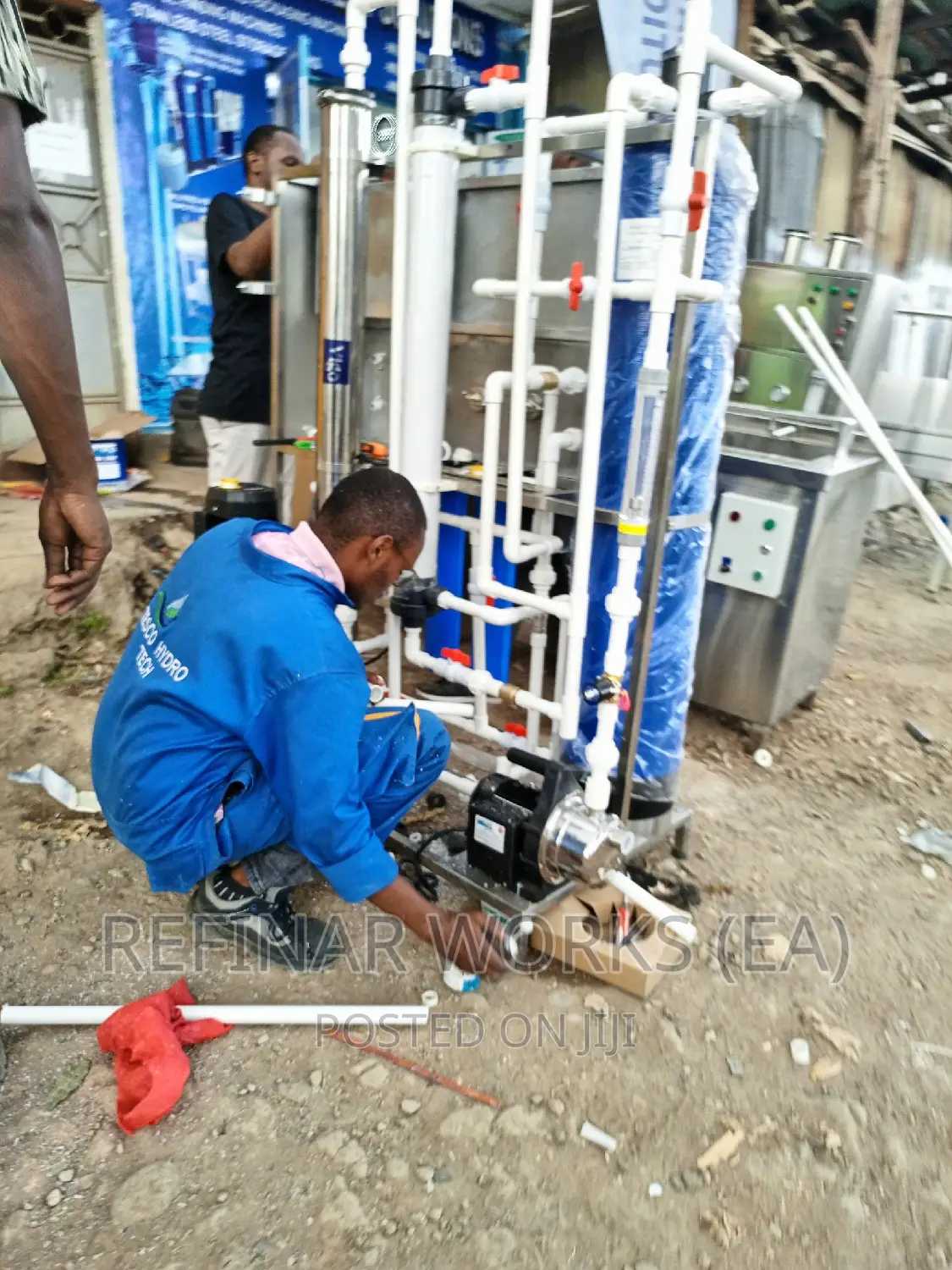 Commercial Water Purification Machines Packaging, Refilling