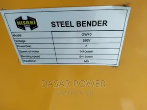 Gw40 Bar Bending Machine, Three Phase