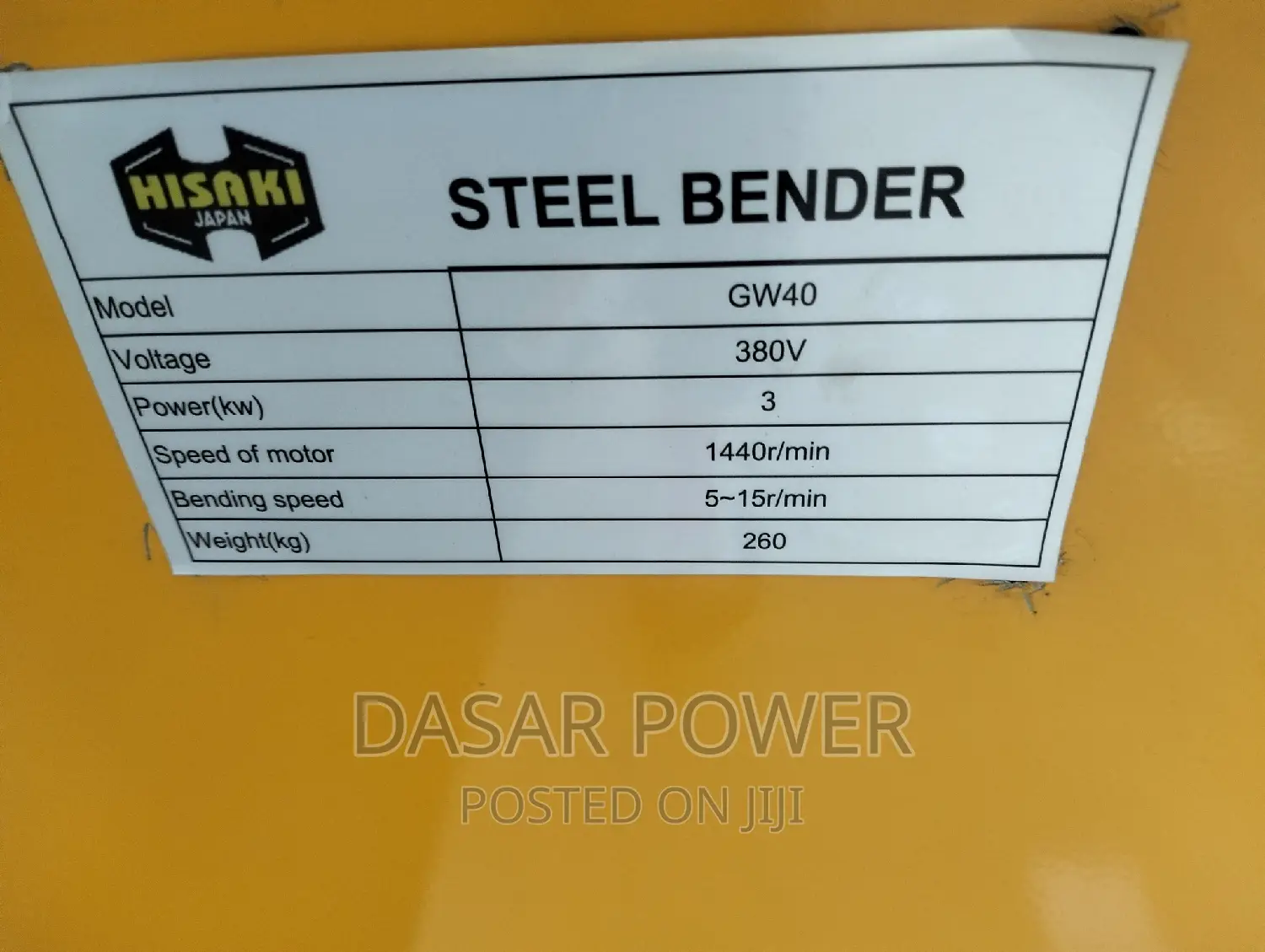 Steel Bar Bending Machine
