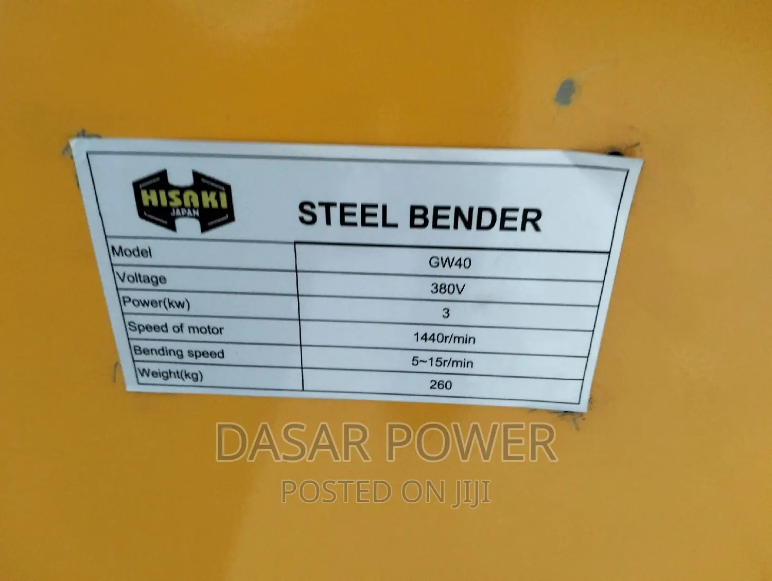 Steel Bar Bending Machine