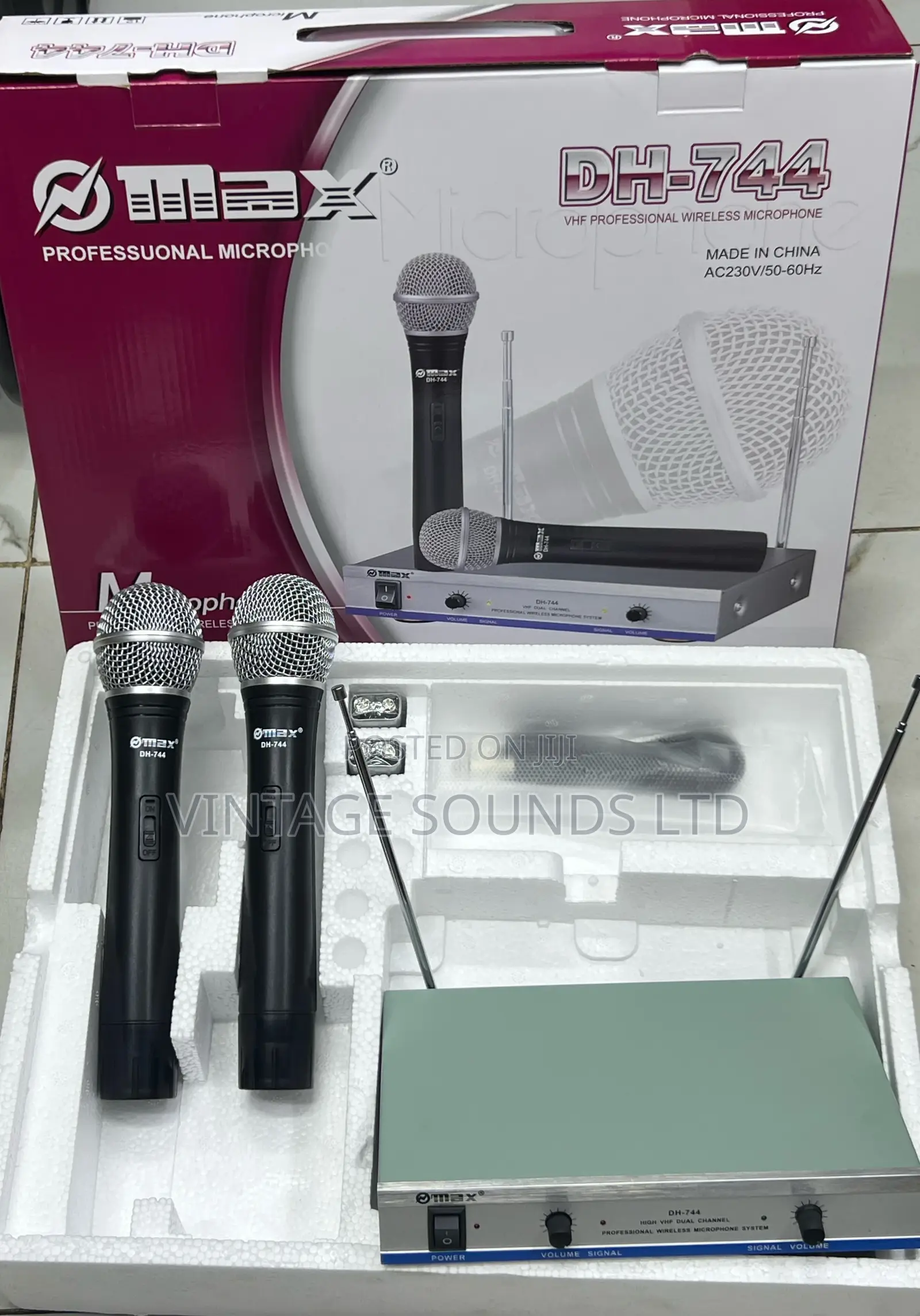 Max Wireless Microphone System Dual Channel