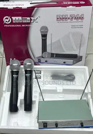 Max Wireless Microphone System Dual Channel