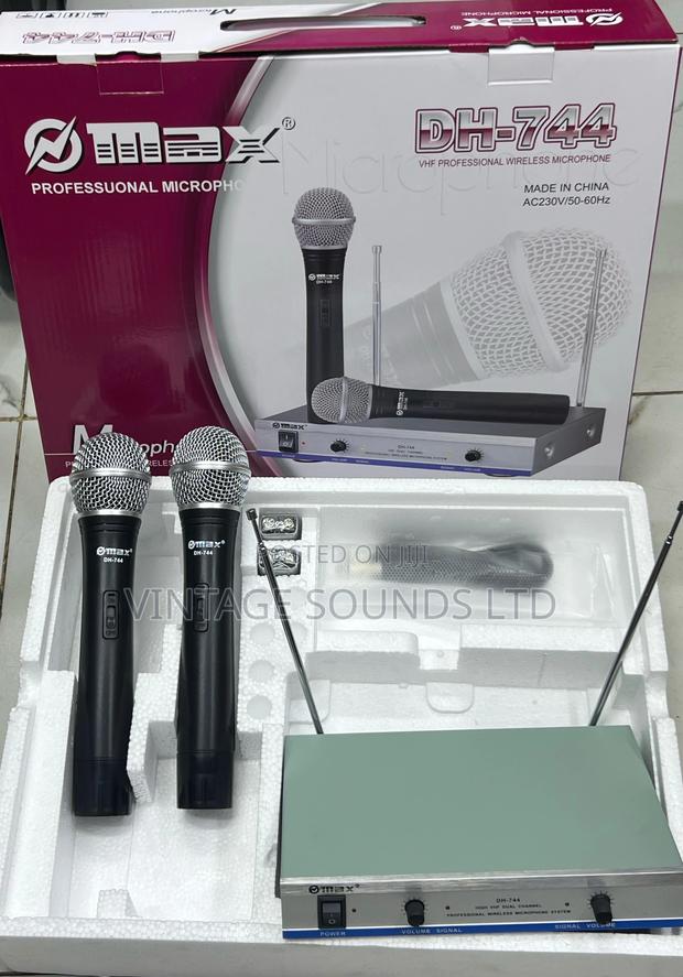 Max Wireless Microphone System Dual Channel