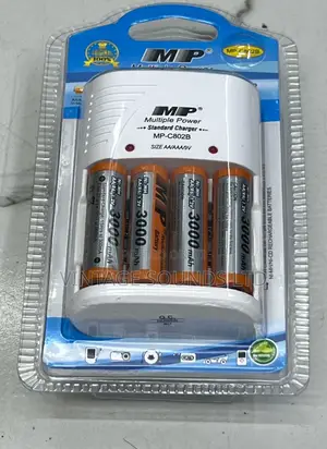 Mp Multiple Charger With 4 Rechargeable AA Batteries