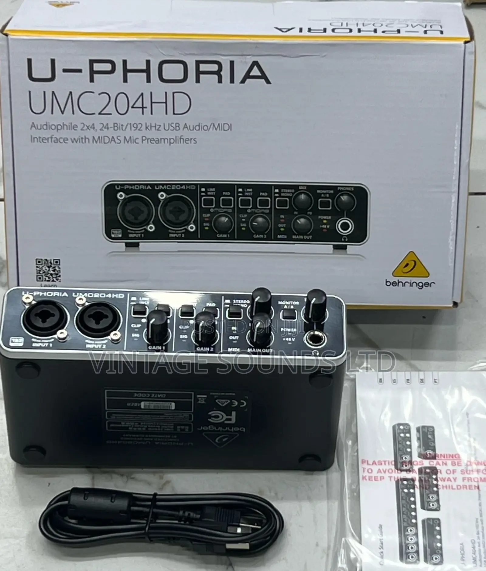 Behringer U-Phoria UMC204HD USB 2.0 Audio Interface