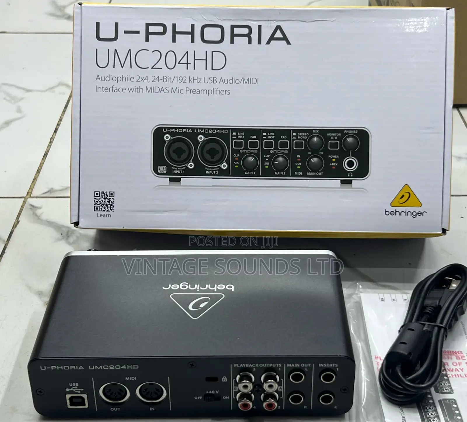 Behringer U-Phoria UMC204HD USB 2.0 Audio Interface