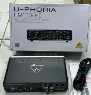 Behringer U-Phoria UMC204HD USB 2.0 Audio Interface 2x4