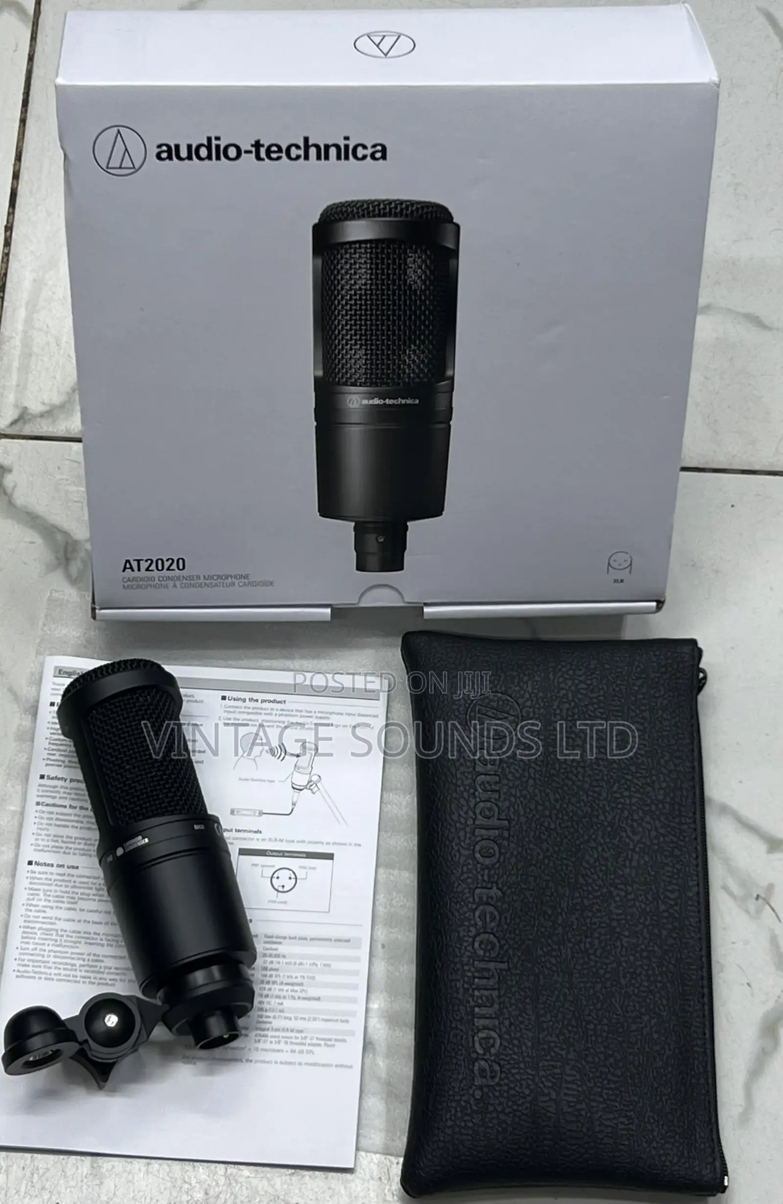 Audio-Technica AT2020 XLR Cardioid Condenser Microphone