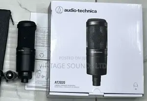 Studio Condenser Microphone At2020 (Black )