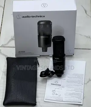 Studio Condenser Microphone At2020 (Black )
