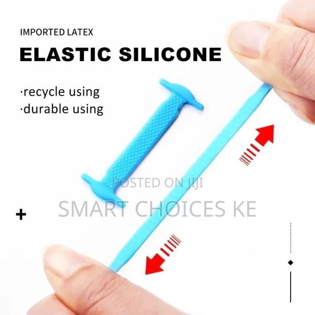 Silicone Shoelaces - Set of 12pcs