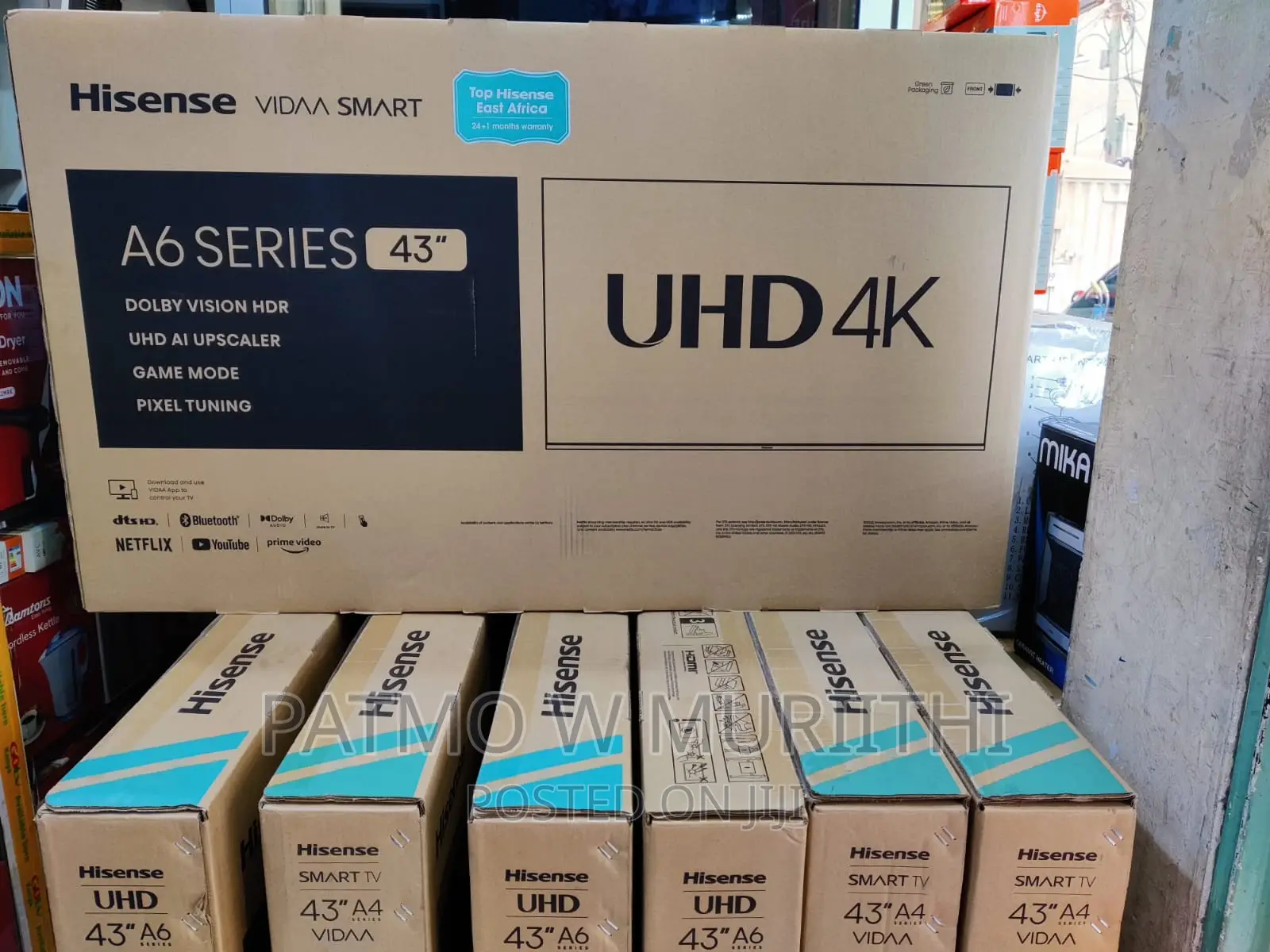Hisense 43inch Tv A6 Series Netflix Youtube Facebook